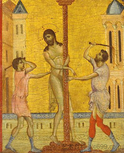 基督的鞭笞 The Flagellation of Christ (1280)，契马布埃