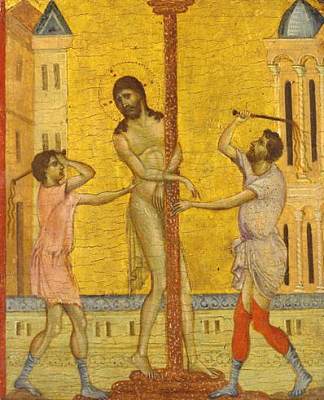 基督的鞭笞 The Flagellation of Christ (1280)，契马布埃