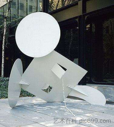 几何鼠标，刻度 A Geometric Mouse, Scale A (1975)，克拉斯·欧登伯格