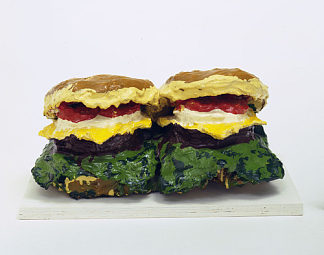 两个芝士汉堡，应有尽有（双汉堡包） Two Cheeseburgers, with Everything (Dual Hamburgers) (1962)，克拉斯·欧登伯格