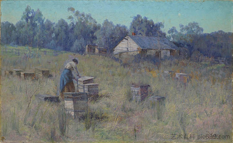 一个古老的养蜂场 An Old Bee Farm (c.1900)，克拉拉南方