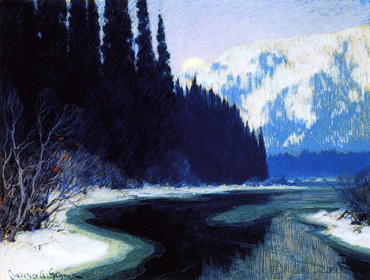 北方的无声溪流 A Silent Stream of the North (1921),克拉伦斯·加格诺