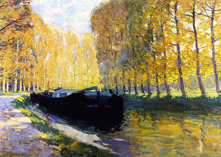 杜洛恩运河 Canal du Loing (1908)，克拉伦斯·加格诺