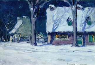 月光， 魁北克 Moonlight, Quebec (1922)，克拉伦斯·加格诺