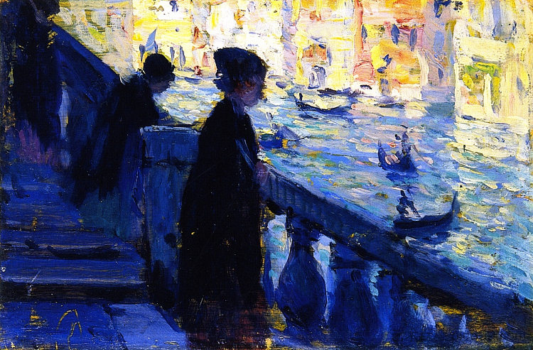 在里亚托，威尼斯 On the Rialto, Venice (1911)，克拉伦斯·加格诺