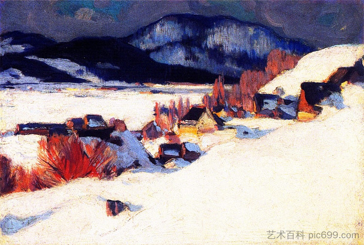 朗圣洛朗，拜圣保罗 Rang Saint-Laurent, Baie-Saint-Paul (1924)，克拉伦斯·加格诺