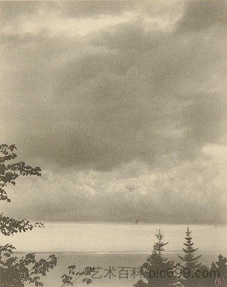 云， 缅因州 Clouds, Maine (1921)，克拉伦斯·怀特