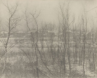 冬天的工厂镇 Factory Town in Winter (1906)，克拉伦斯·怀特