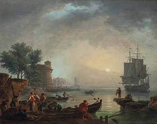 布面油画 Huile Sur Toile (1771)，克洛德·约瑟夫·韦尔内