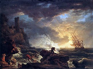 沉船 Shipwreck (1759)，克洛德·约瑟夫·韦尔内