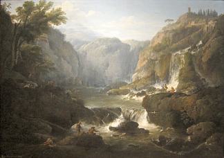 蒂沃利的瀑布 the Waterfalls at Tivoli (1737)，克洛德·约瑟夫·韦尔内