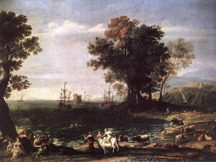 欧罗巴的绑架 The Abduction of Europa (1655)，克劳德·洛兰