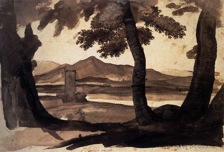 坎帕尼亚的景色 View of the Campagna (c.1669)，克劳德·洛兰