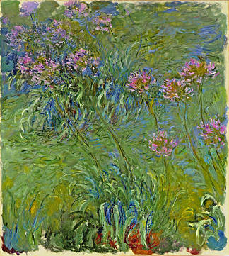 金针菇花 Agapanthus Flowers (1914 – 1917)，克劳德·莫奈