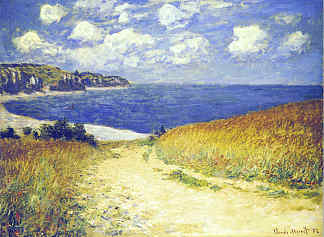 普维尔附近的小巷 Alley near Pourville (1882)，克劳德·莫奈