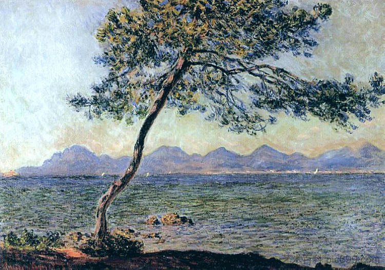 在昂蒂布角 At Cap d'Antibes (1888)，克劳德·莫奈