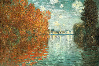 阿让特伊的秋季效应 Autumn Effect at Argenteuil (1873)，克劳德·莫奈