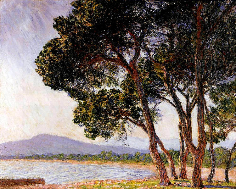 Juan-les-Pins的海滩 Beach in Juan-les-Pins (1888)，克劳德·莫奈