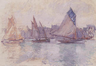 勒阿弗尔港的船只 Boats in the Port of Le Havre (1882 – 1883)，克劳德·莫奈