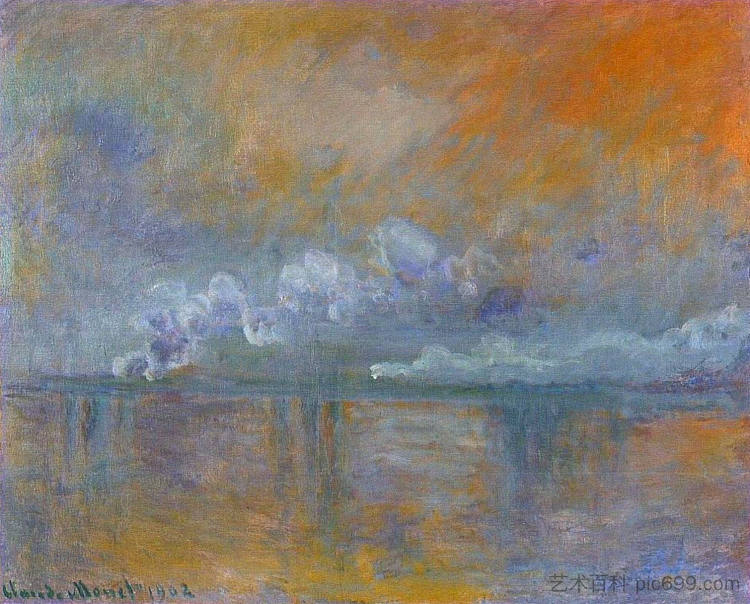 查令十字桥 Charing Cross Bridge 02 (1902),克劳德·莫奈