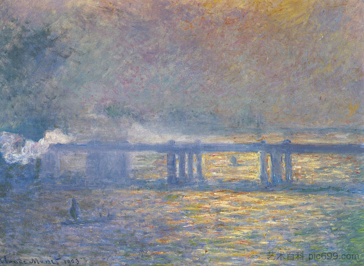 查令大桥 Charing Cross Bridge (1903)，克劳德·莫奈