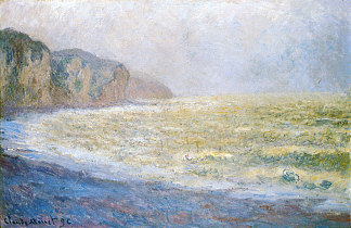 Cliff at Pourville Cliff at Pourville (1896)，克劳德·莫奈