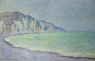 在Pourville 2号的Cliff Cliff at Pourville 2 (1896)，克劳德·莫奈