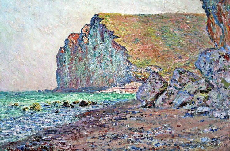 莱斯小达勒斯悬崖 Cliffs of Les Petites-Dalles (1884)，克劳德·莫奈