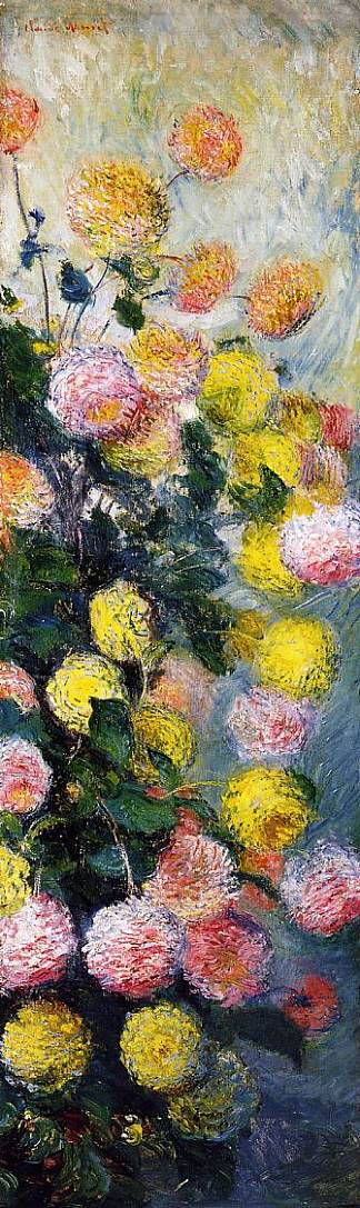 大丽花 2 Dahlias 2 (1883)，克劳德·莫奈