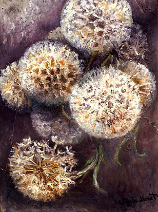 蒲公英 Dandelions (c.1900)，克劳德·莫奈