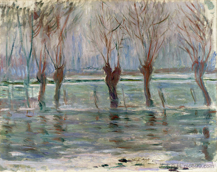 洪水 Flood Waters (1896),克劳德·莫奈