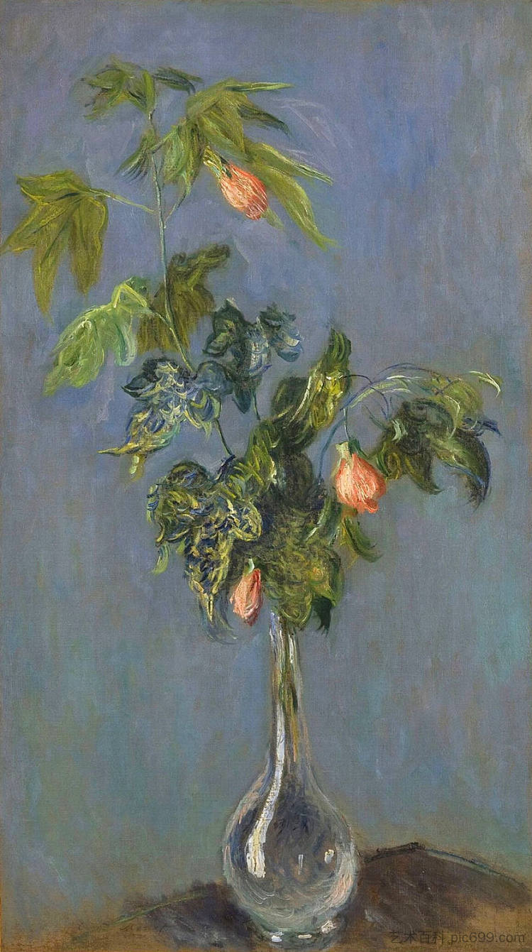 花瓶里的花 Flowers in a Vase (1882)，克劳德·莫奈