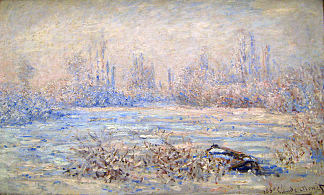 韦特伊附近的弗罗斯特 Frost near Vetheuil (1880)，克劳德·莫奈