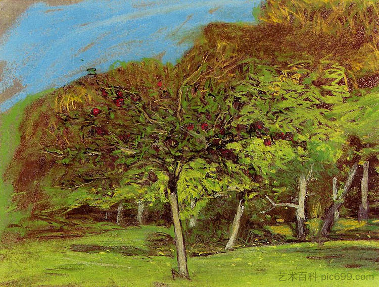 果树 Fruit Trees (1874),克劳德·莫奈
