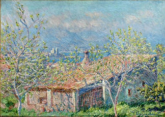 昂蒂布的园丁之家 Gardener’s House at Antibes (1888)，克劳德·莫奈