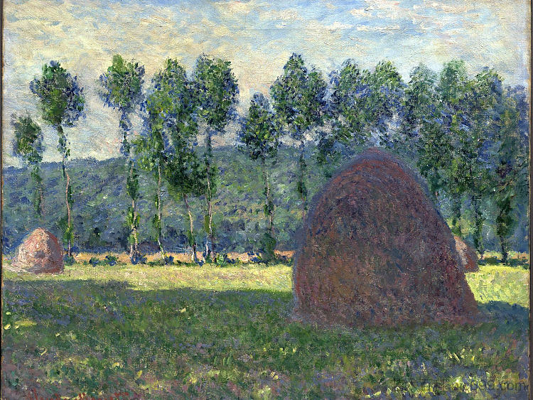 Giverny的干草堆 Haystack at Giverny (1885)，克劳德·莫奈