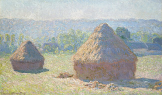 干草堆，夏末 Haystacks, end of Summer (1891; France                     )，克劳德·莫奈