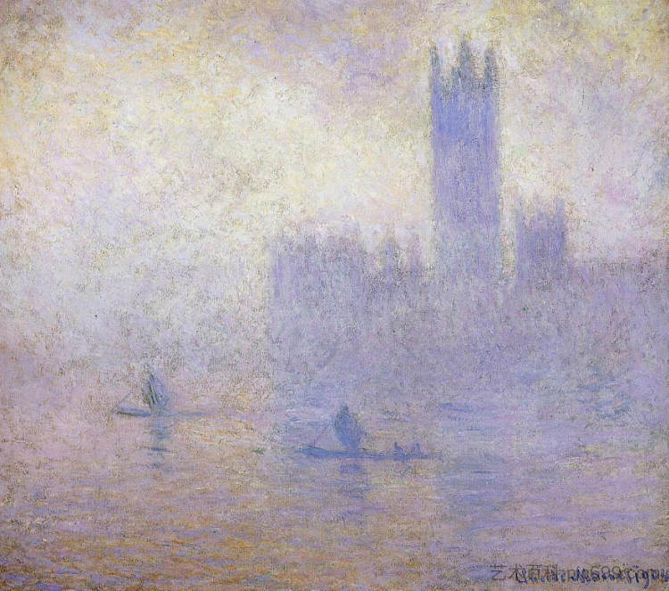 国会大厦,雾效应 Houses of Parliament, Fog Effect (1900 - 1901),克劳德·莫奈