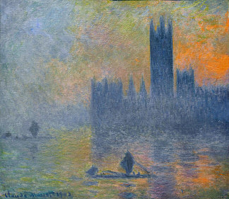 国会大厦，雾效应 Houses of Parliament, Fog Effect (1903)，克劳德·莫奈