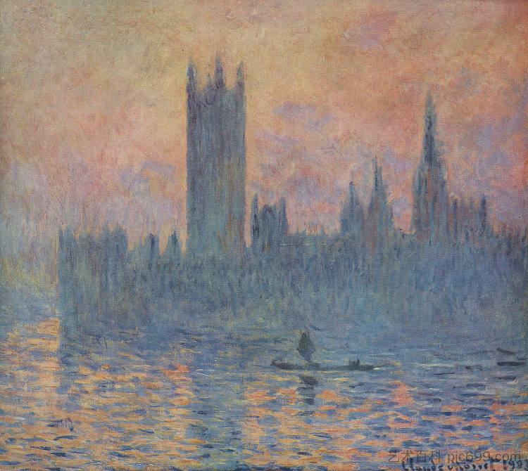 冬天的国会大厦 Houses of Parliament in Winter (1903),克劳德·莫奈