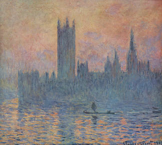 冬天的国会大厦 Houses of Parliament in Winter (1903)，克劳德·莫奈