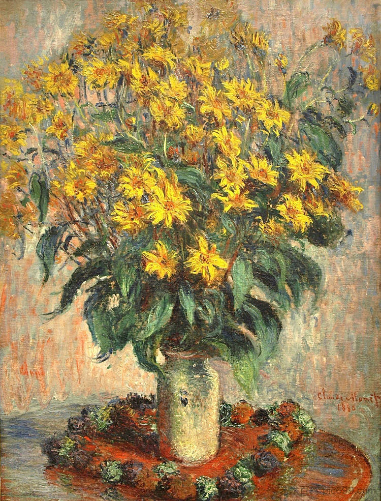 耶路撒冷朝鲜蓟 Jerusalem Artichokes (1880),克劳德·莫奈