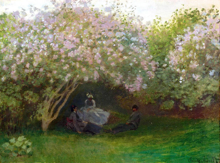 丁香花， 灰色天气 Lilacs, Grey Weather (c.1872 - c.1873)，克劳德·莫奈