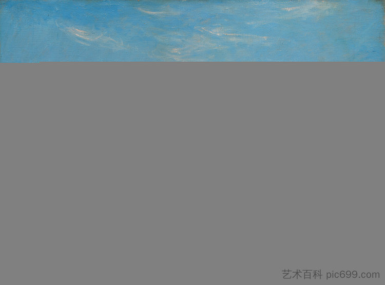 普维尔的退潮 02 Low Tide at Pourville 02 (1882),克劳德·莫奈