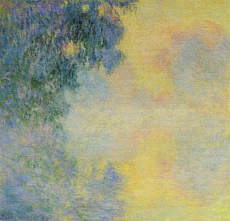 塞纳河上朦胧的早晨，日出 Misty Morning on the Seine, Sunrise (1897)，克劳德·莫奈