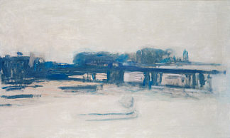 查令十字大桥(研究) Charing Cross Bridge (study) (1899 – 1901)，克劳德·莫奈