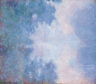 塞纳河的早晨，先生 Morning on the Seine, Mist (1897)，克劳德·莫奈