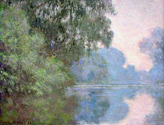 吉维尼附近塞纳河上的早晨 Morning on the Seine near Giverny (1897)，克劳德·莫奈