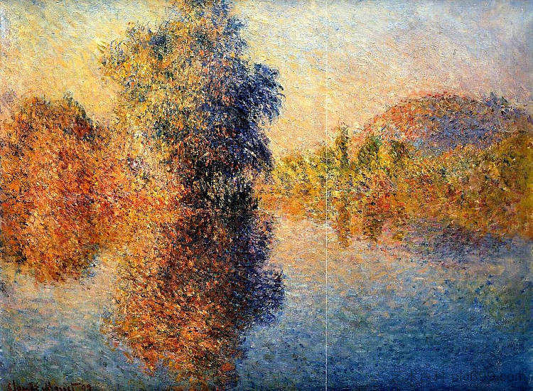 塞纳河上的早晨 Morning on the Seine (1893),克劳德·莫奈