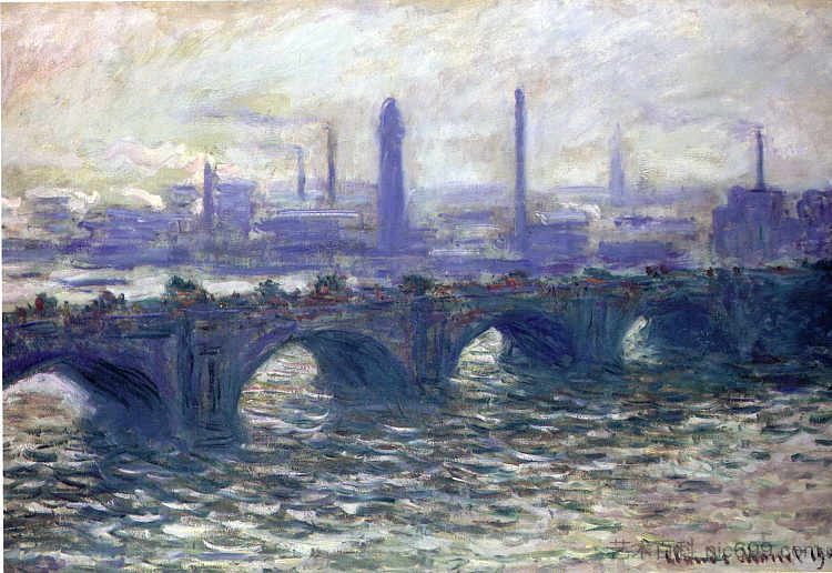 魂断蓝桥 Waterloo Bridge (1901)，克劳德·莫奈